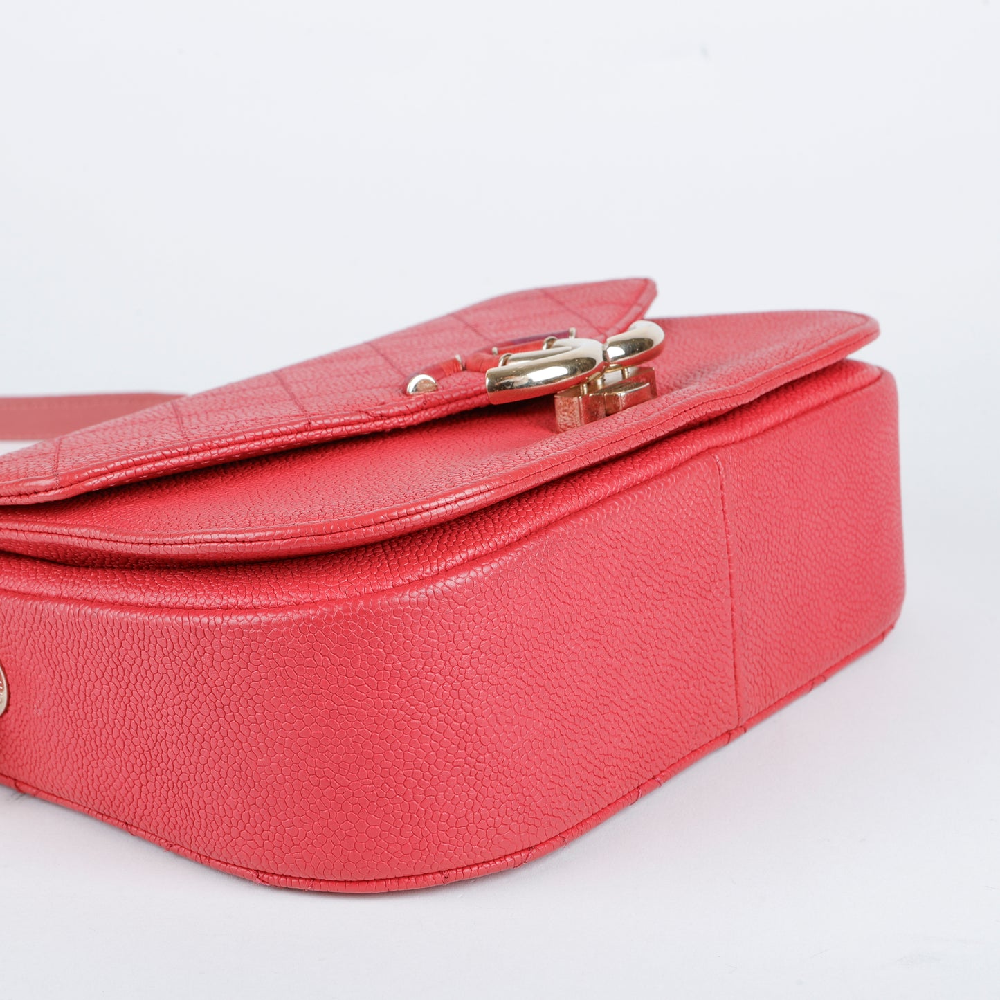 Small Cuba Top Handle Flap, Pink Caviar