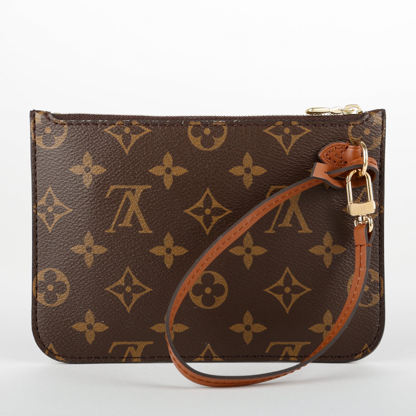 Pochette Wristlet PM, Monogram Brown