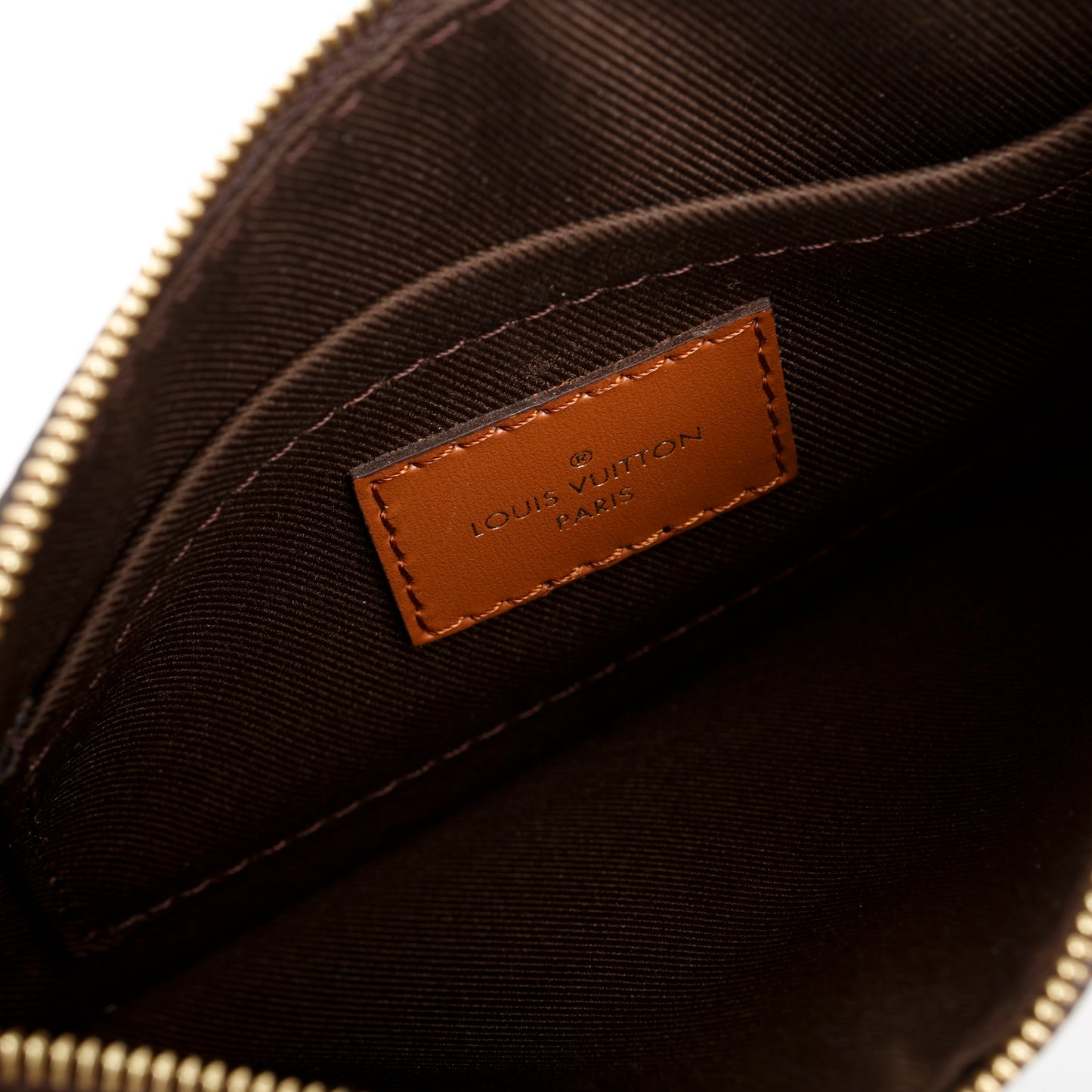 Pochette Wristlet PM, Monogram Brown