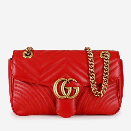 Small Marmont Shoulder Bag, Red