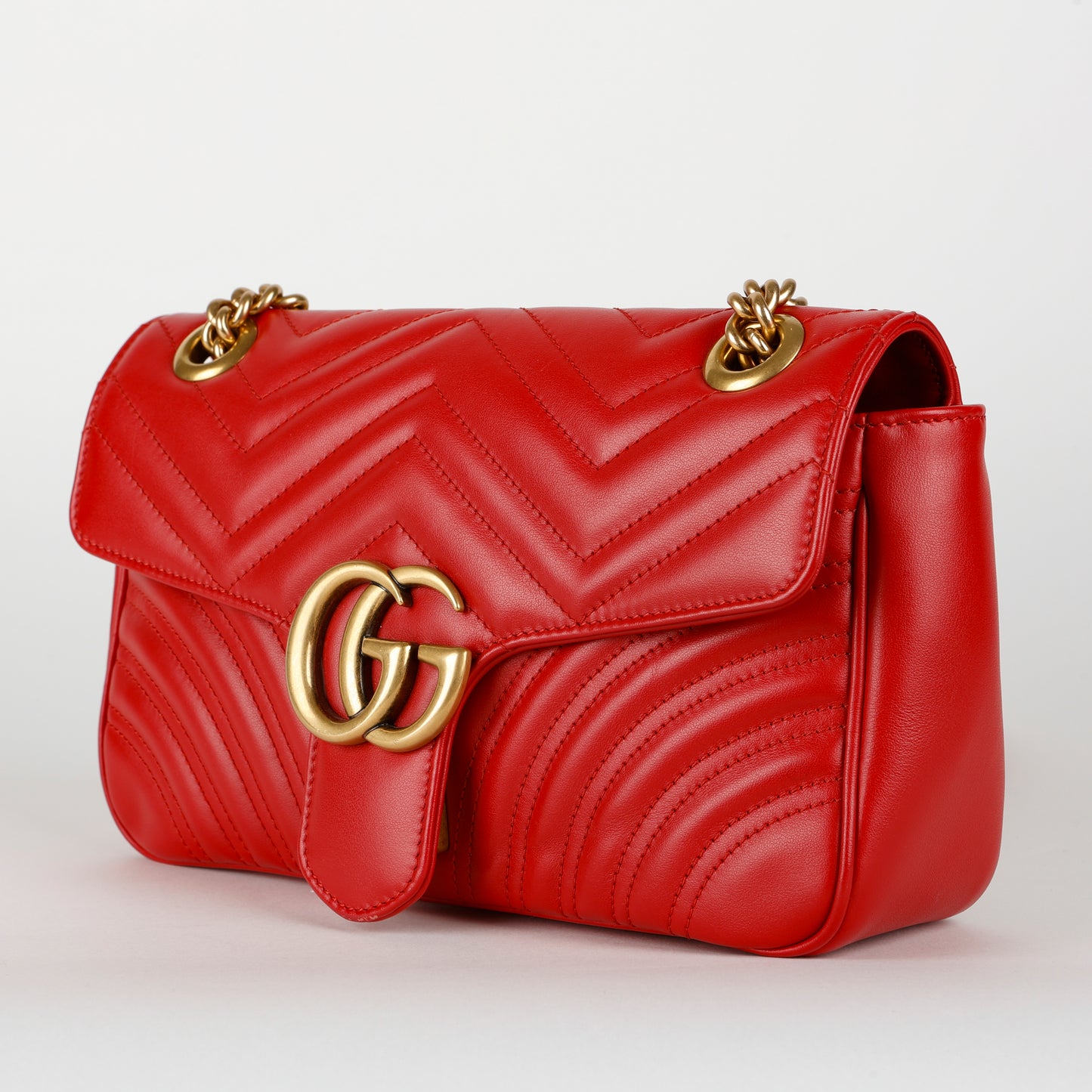 Small Marmont Shoulder Bag, Red