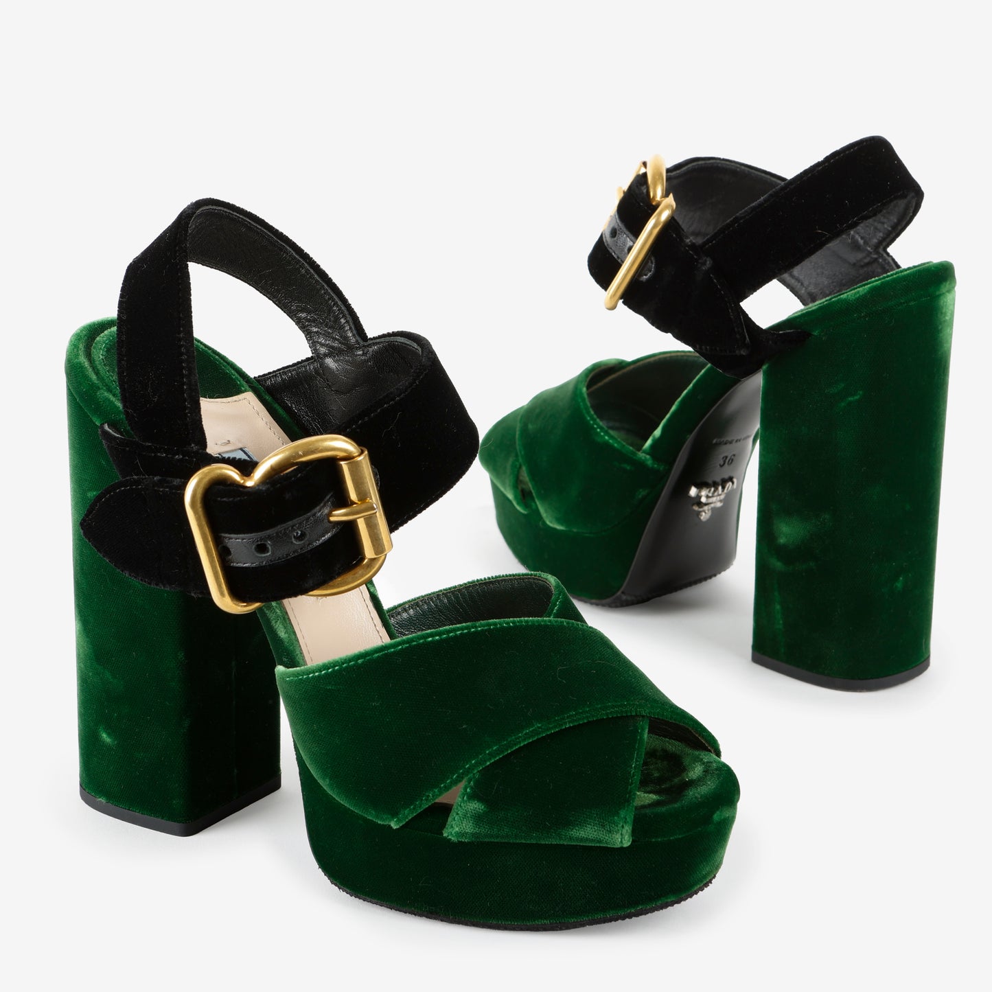 Velvet Platform Sandal