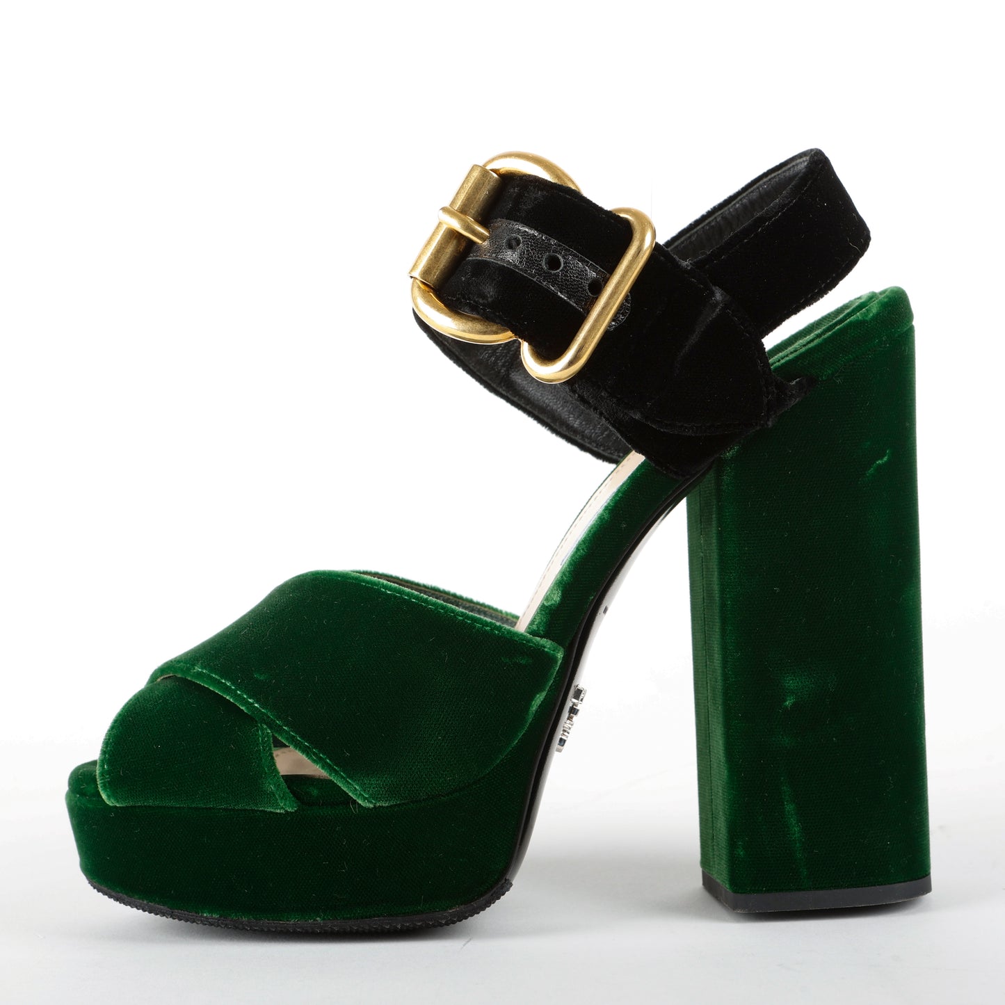 Velvet Platform Sandal
