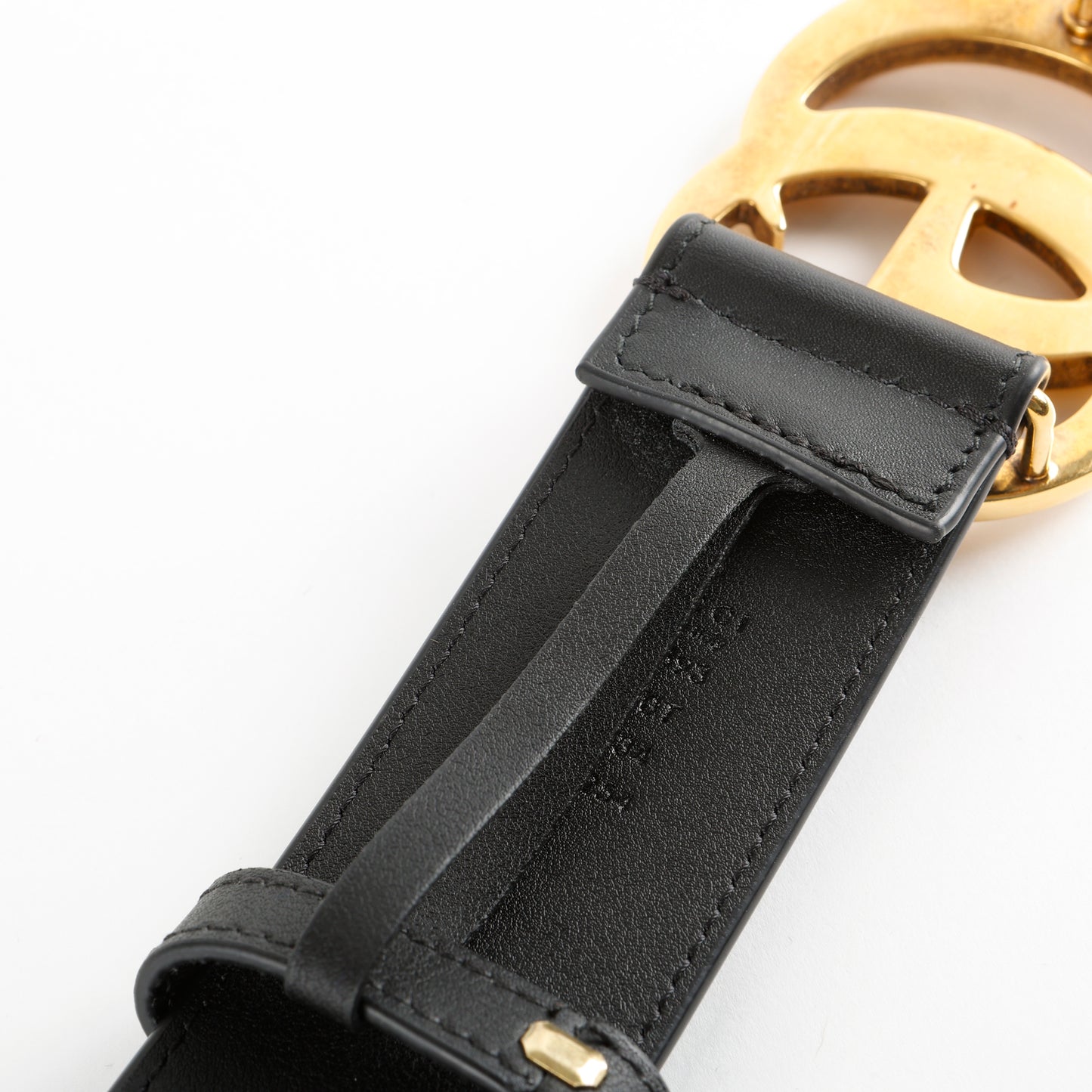 GG Wide Marmont Belt Black
