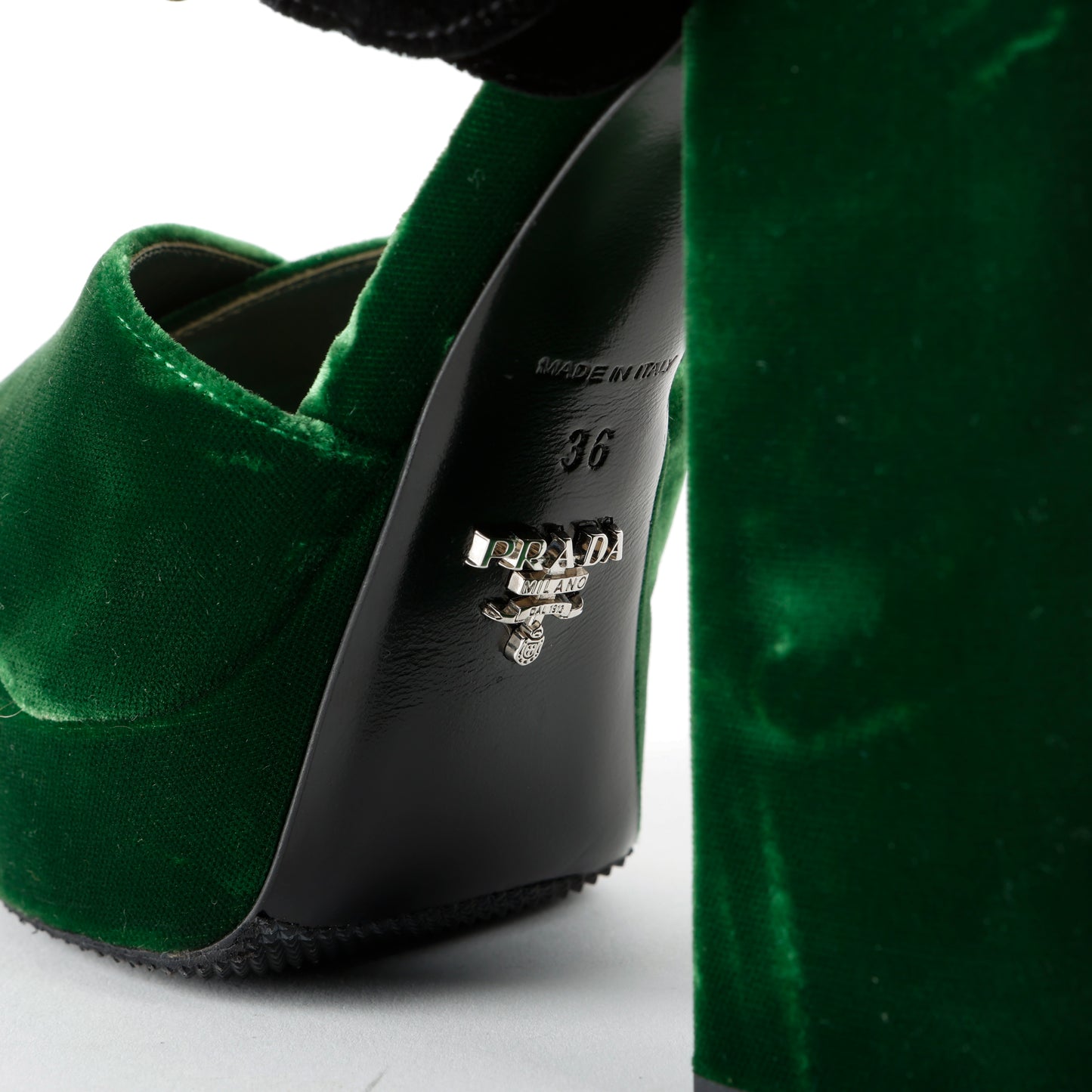 Velvet Platform Sandal