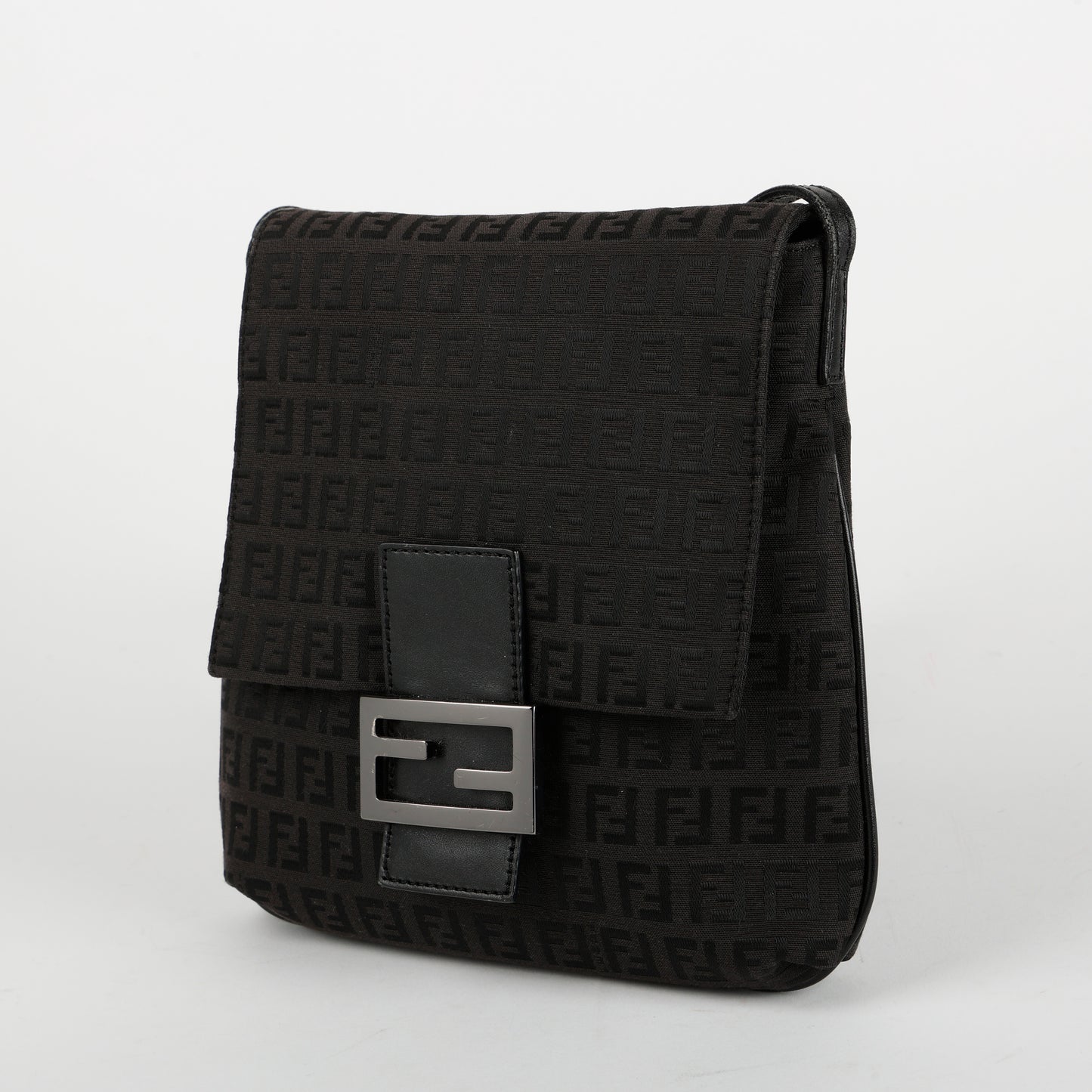 Zucca Canvas Crossbody, Black