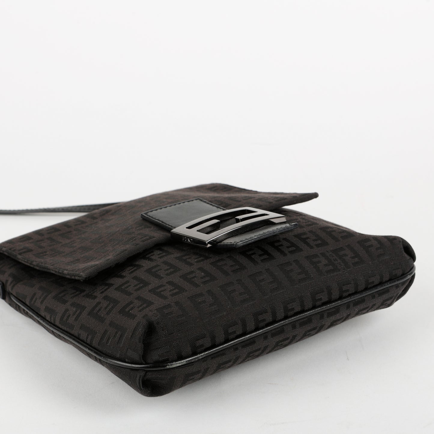 Zucca Canvas Crossbody, Black