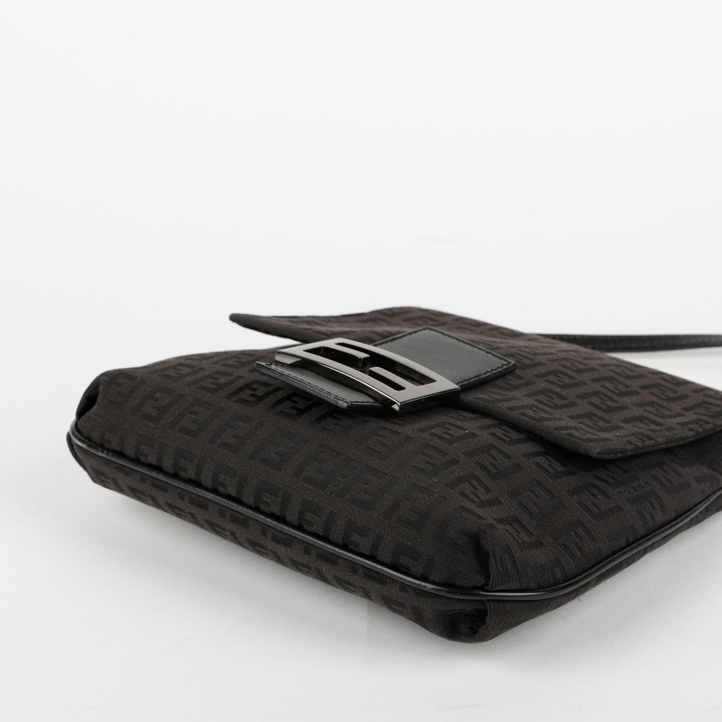 Zucca Canvas Crossbody, Black