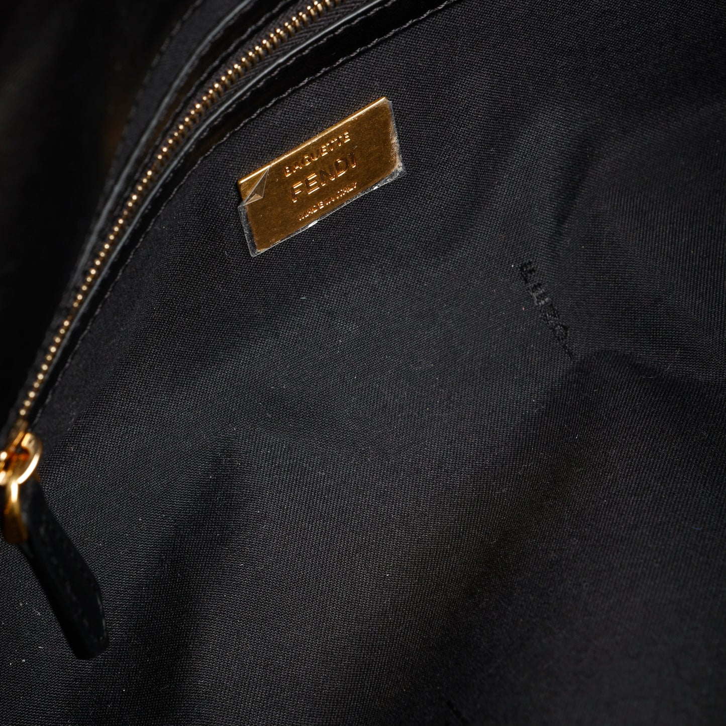 Medium Baguette Chain Bag, Black