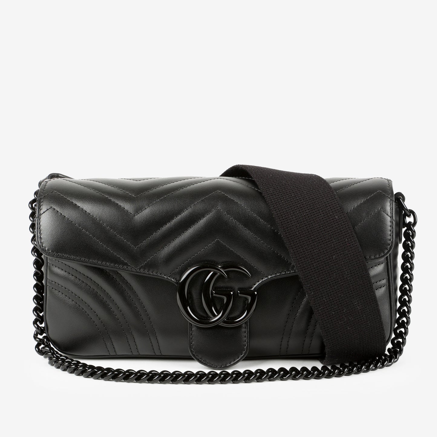 Small GG Marmont, So Black