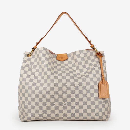 Graceful MM, Damier Azur Rose Ballerine