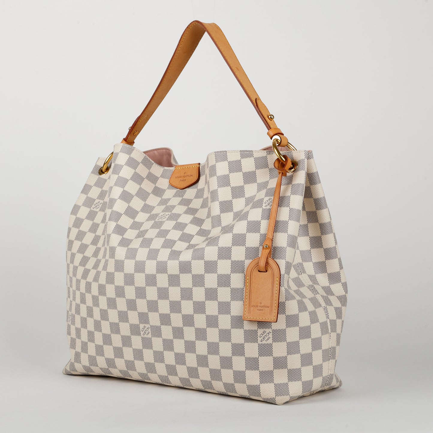 Graceful MM, Damier Azur Rose Ballerine