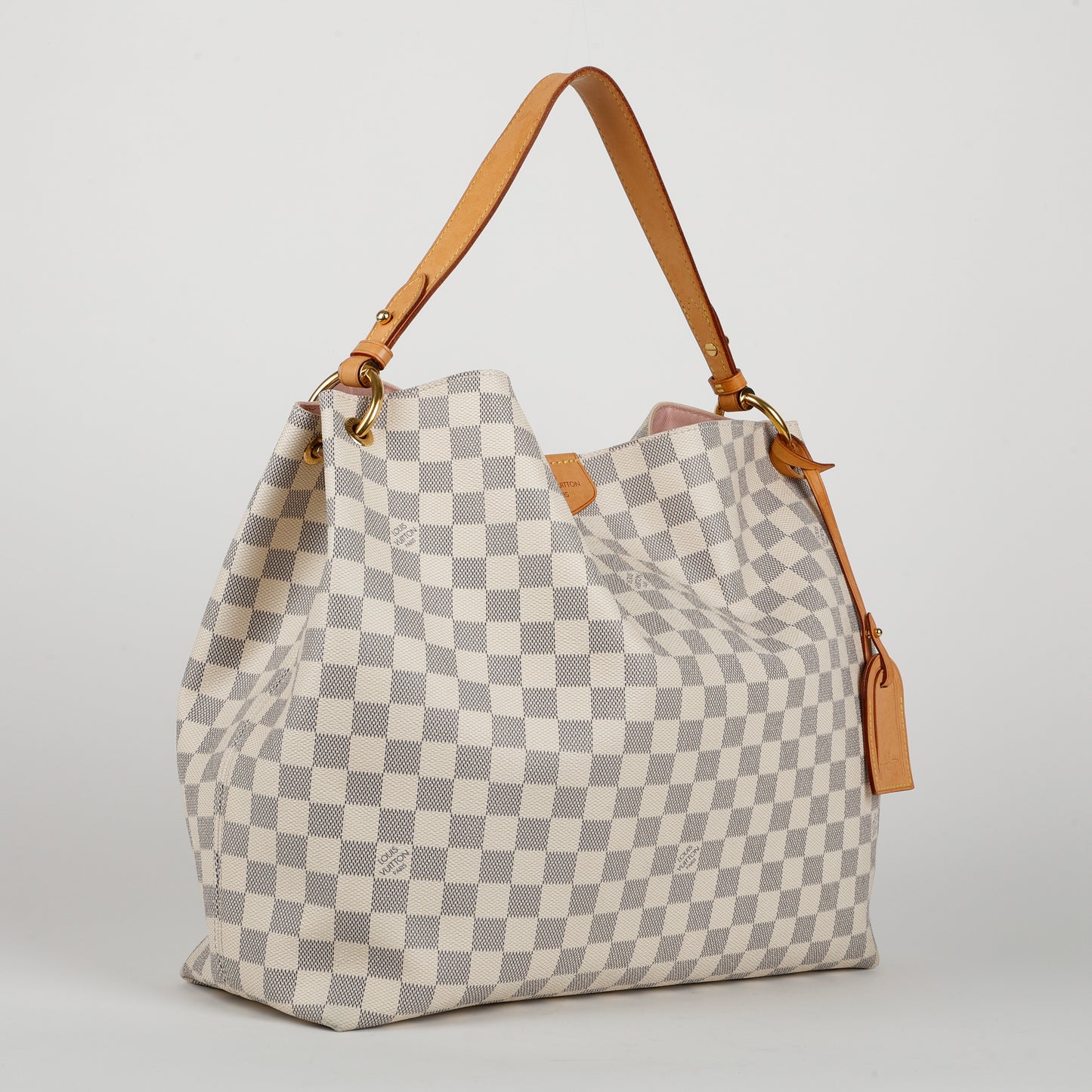 Graceful MM, Damier Azur Rose Ballerine