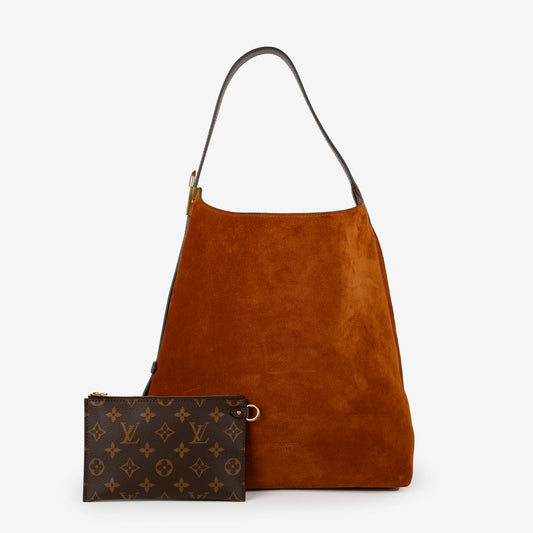 Lowkey Suede Hobo MM, Brown