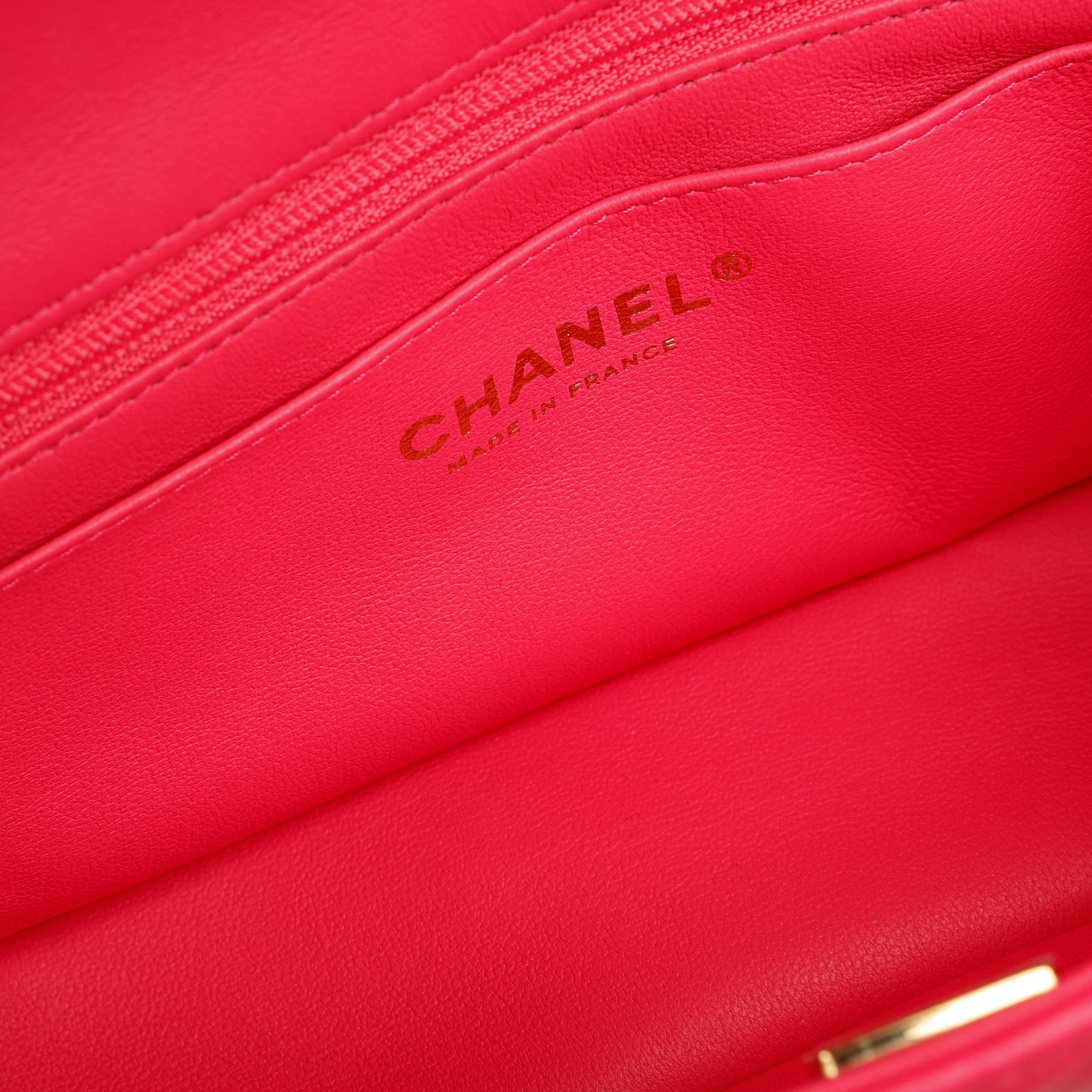 Mini Top Handle, Hot Pink Lambskin