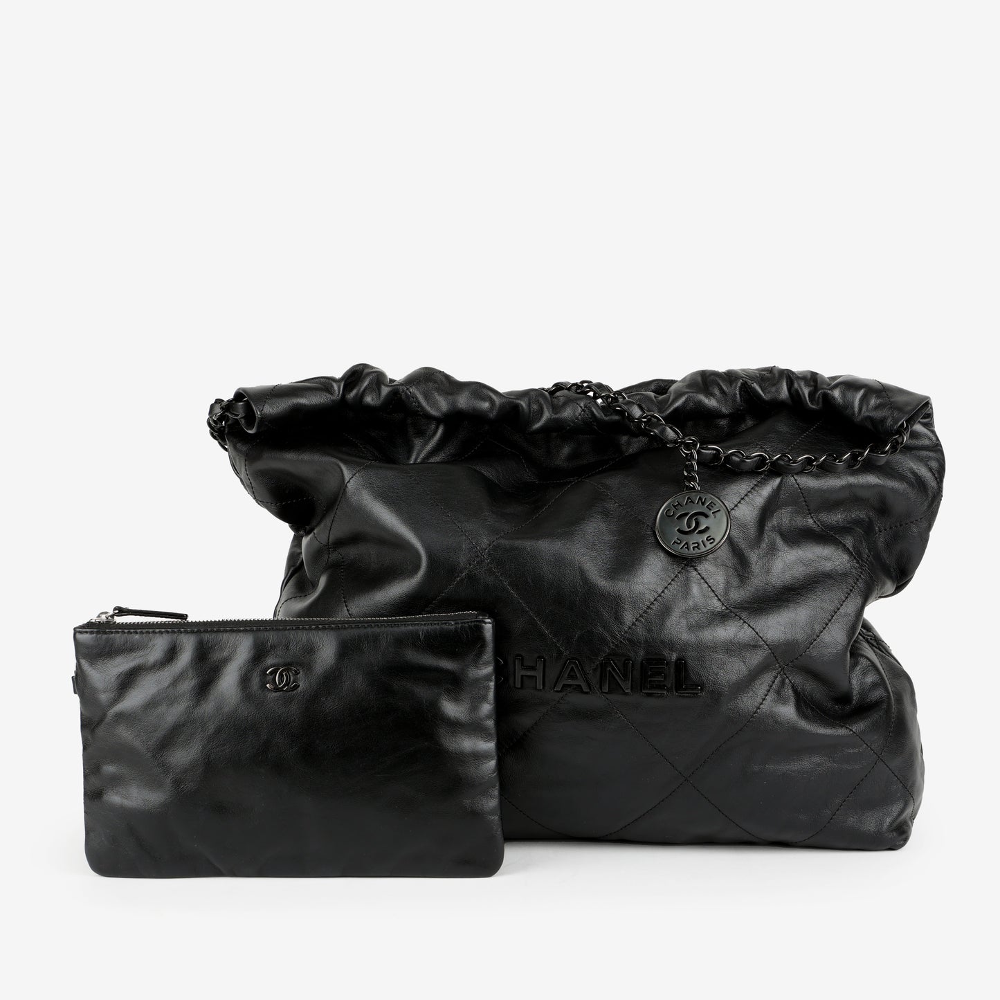 Medium 22, So Black Lambskin 11798