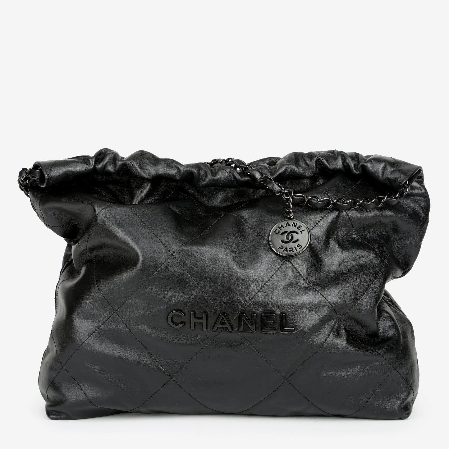 Medium 22, So Black Lambskin 11798