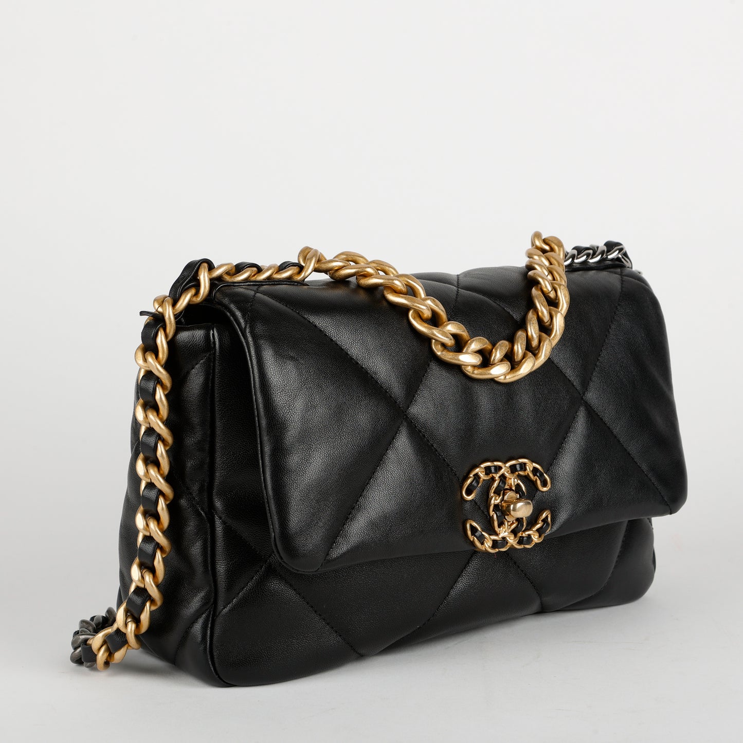 Small 19, Black Lambskin