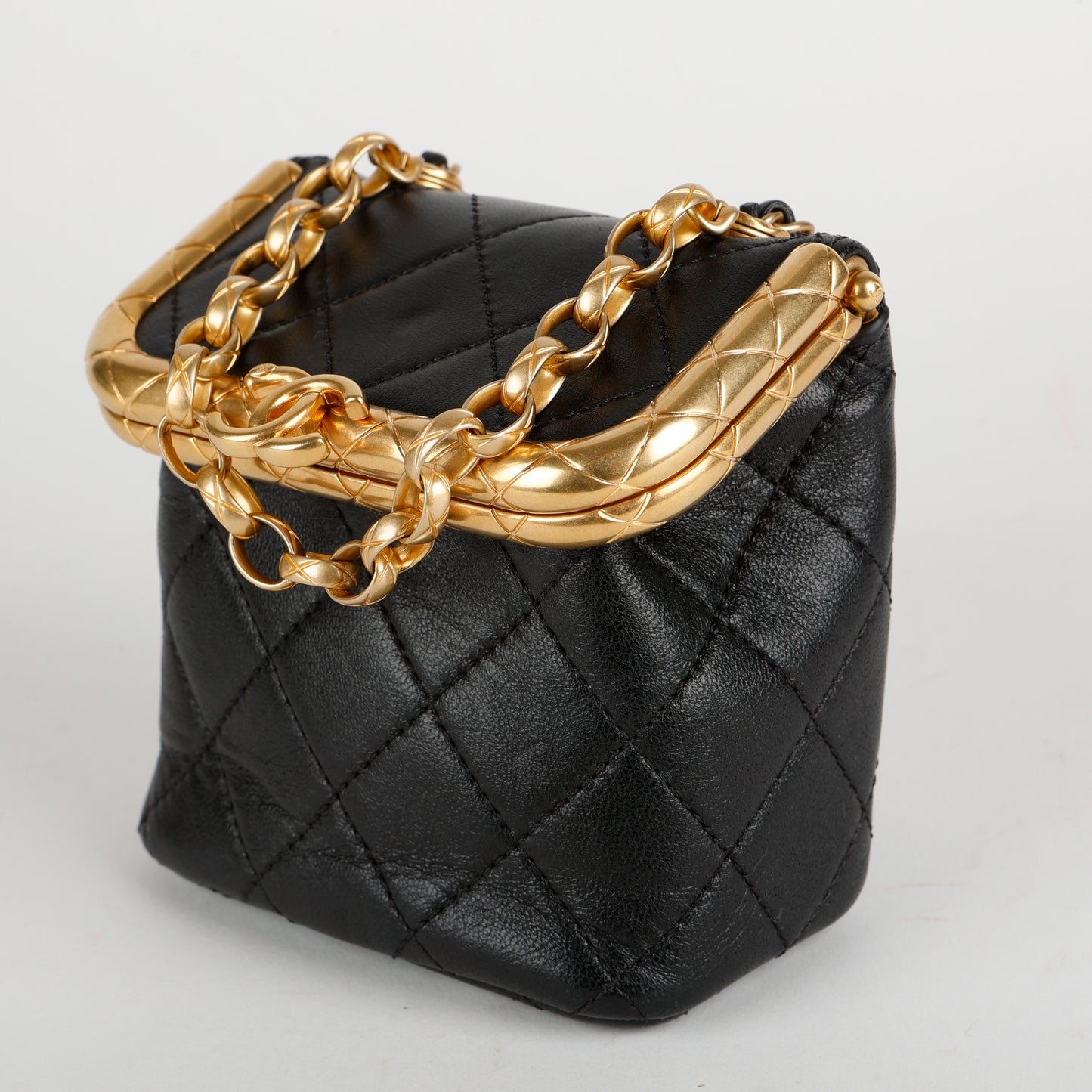 Mini My Crush Bag, Black Lambskin Aged Gold Hardware