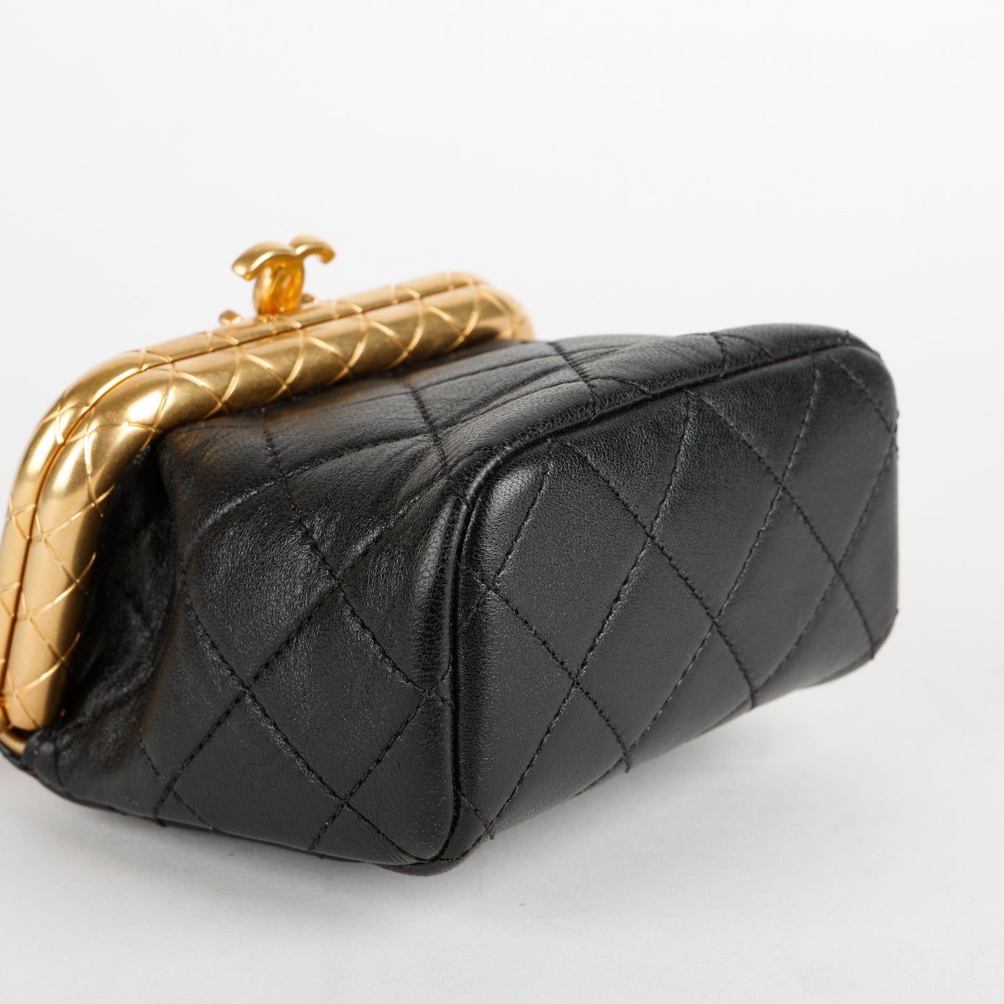 Mini My Crush Bag, Black Lambskin Aged Gold Hardware