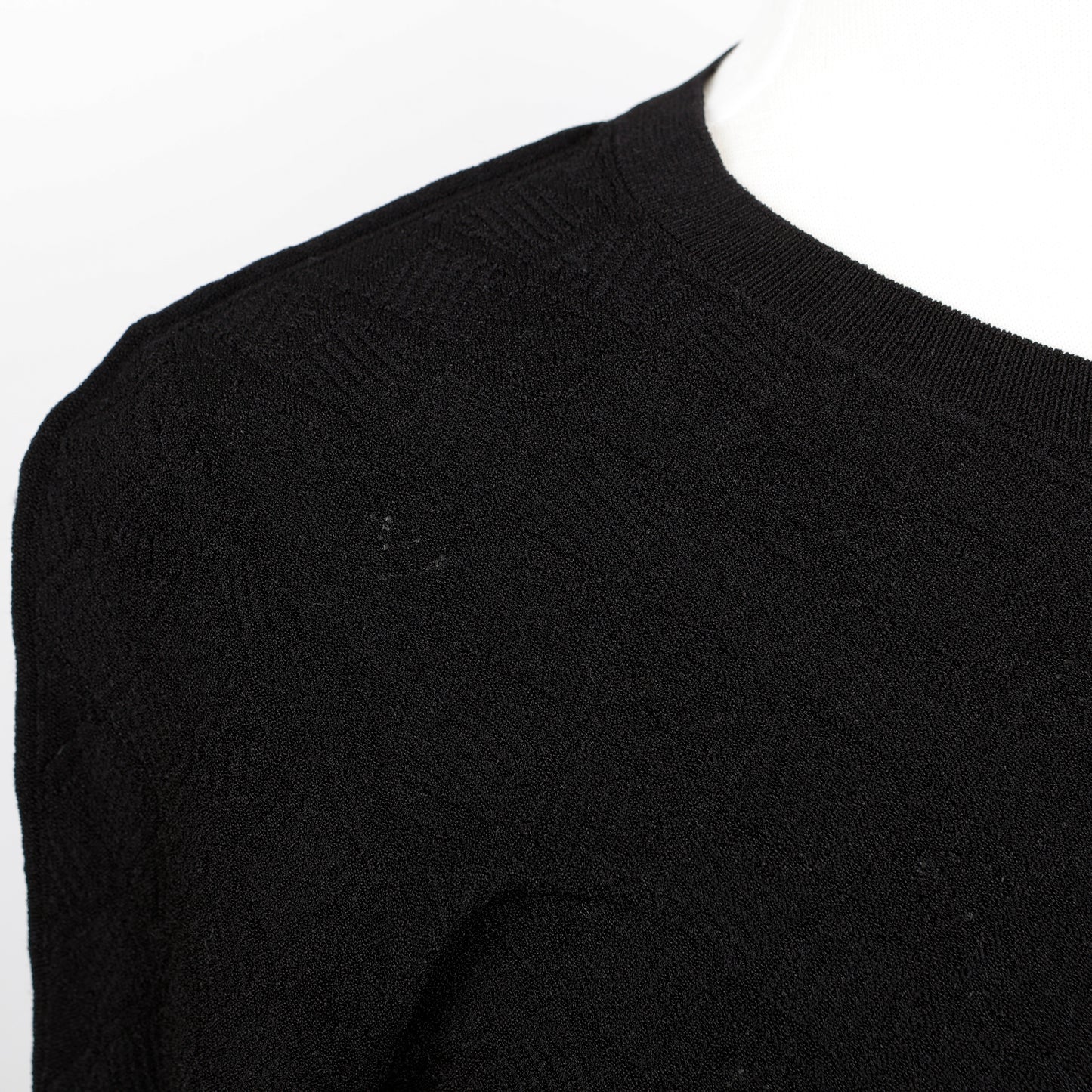 Black Cardigan CC Silver Crystal Buttons (Size 36)