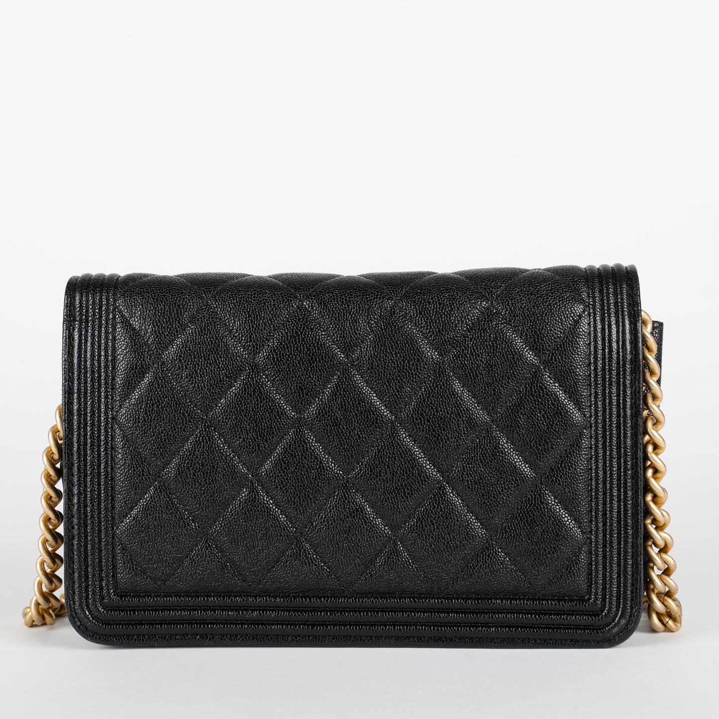 Boy Wallet On Chain, Black Caviar GHW 11800