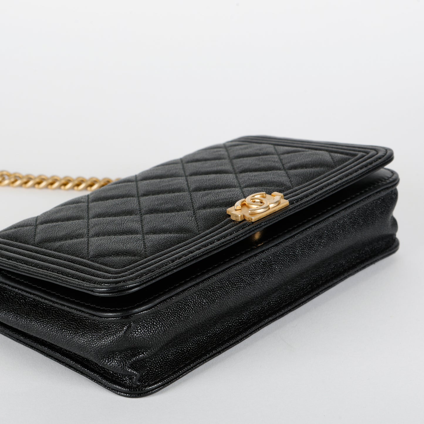 Boy Wallet On Chain, Black Caviar GHW 11800