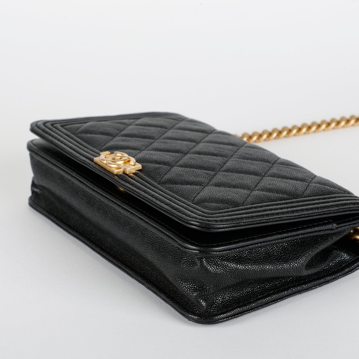 Boy Wallet On Chain, Black Caviar GHW 11800