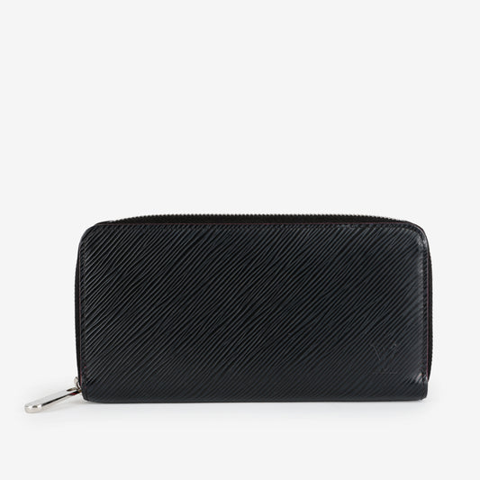 Zippy Wallet, Black Epi/Pink 11812