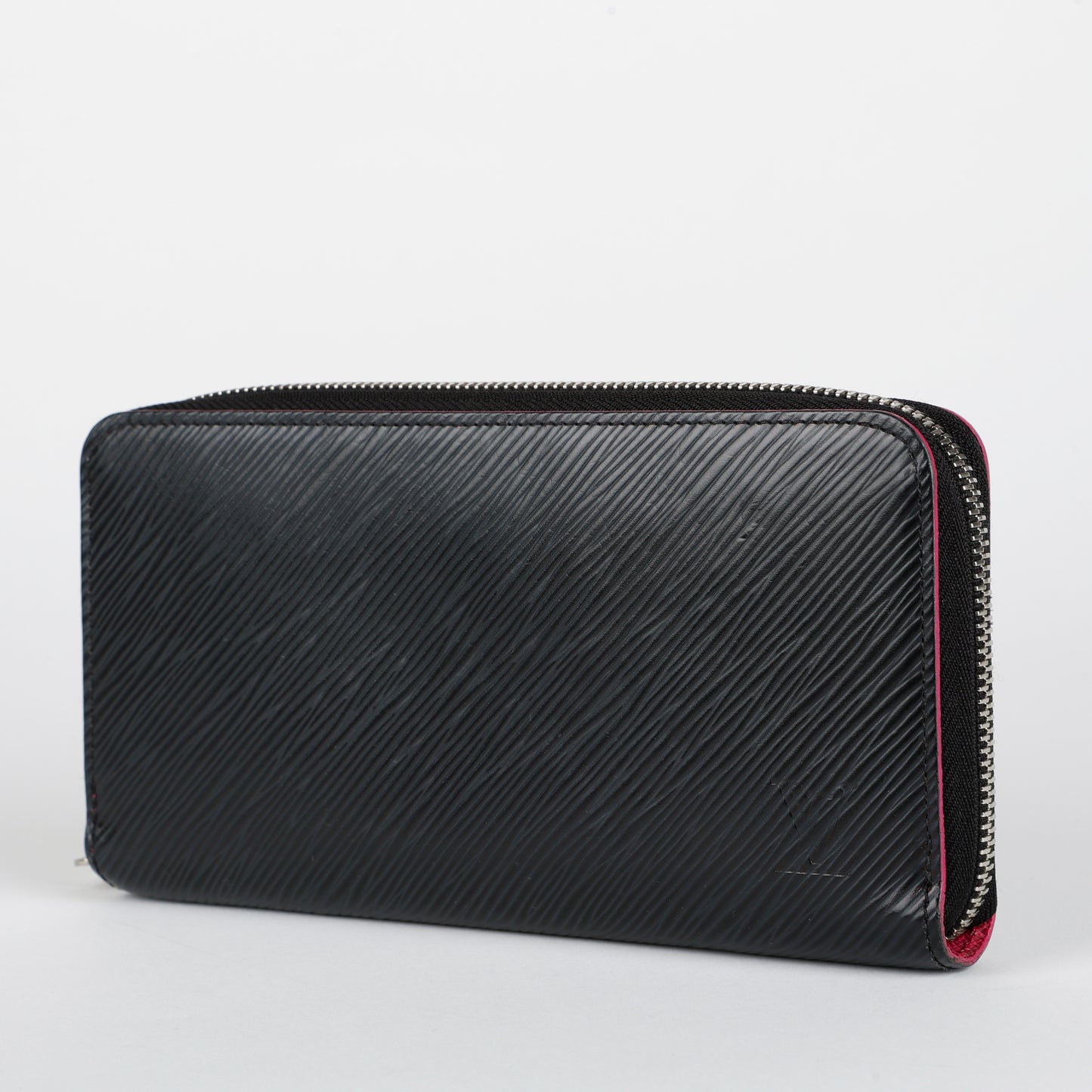 Zippy Wallet, Black Epi/Pink 11812