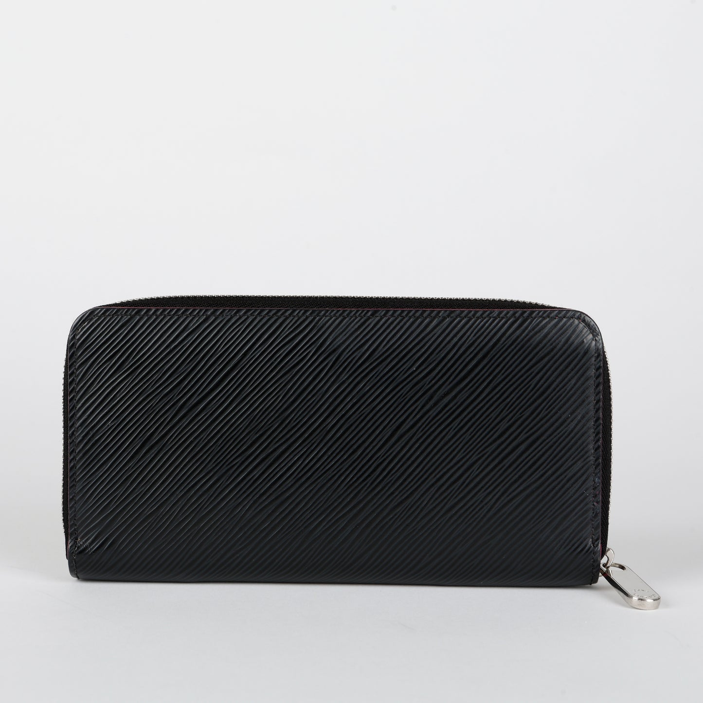 Zippy Wallet, Black Epi/Pink 11812