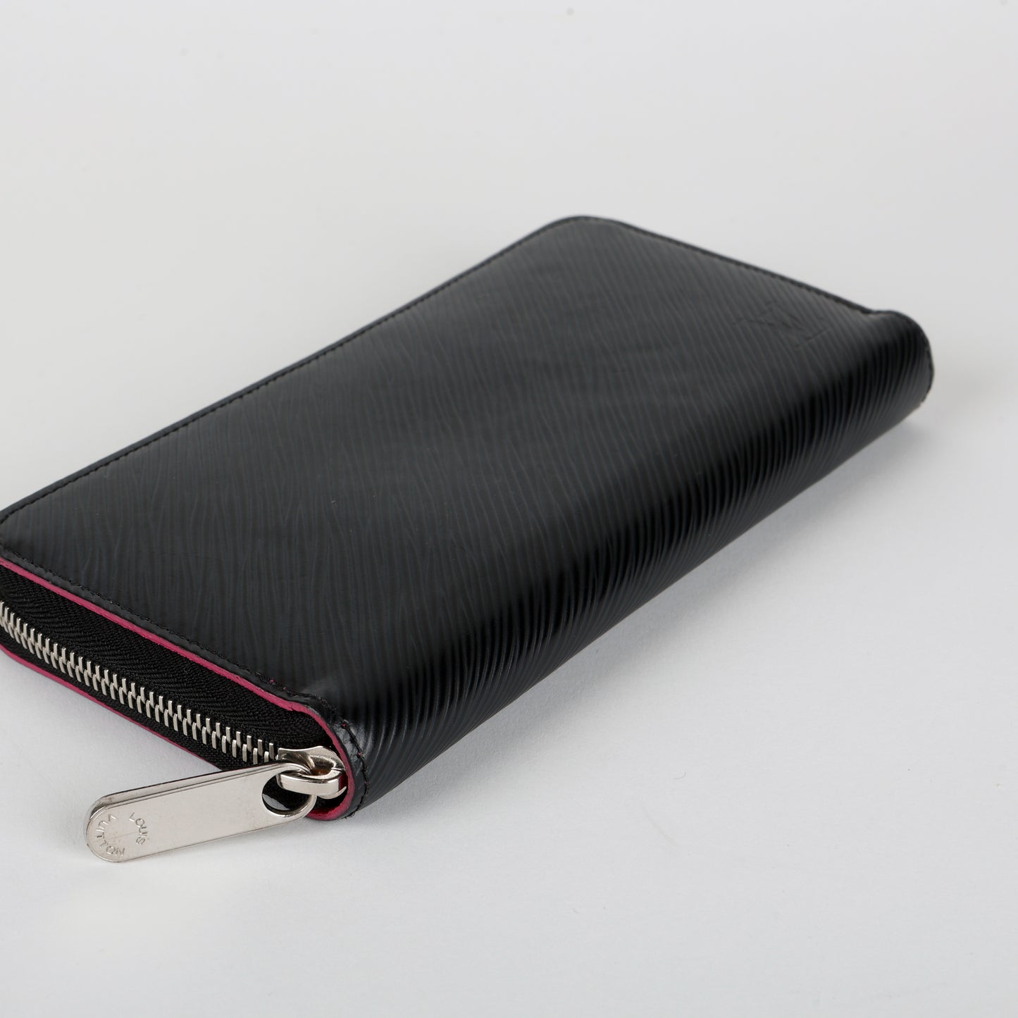 Zippy Wallet, Black Epi/Pink 11812