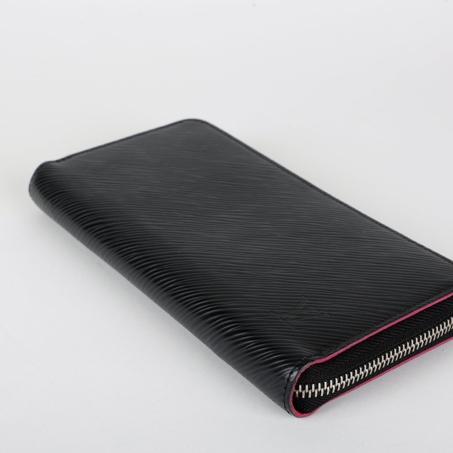 Zippy Wallet, Black Epi/Pink 11812