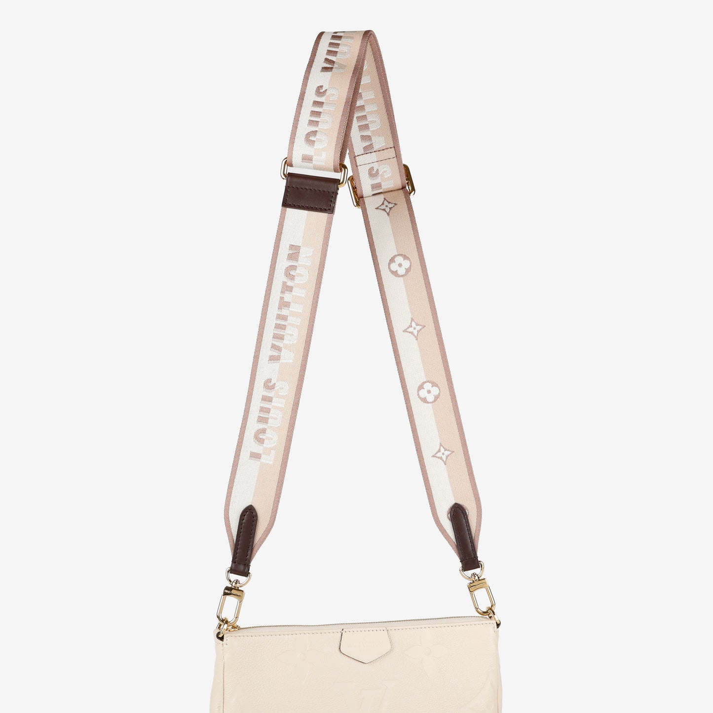 Jacquard Bandouliere Strap Cream