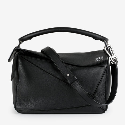 Small Puzzle, Black Calfskin 11809