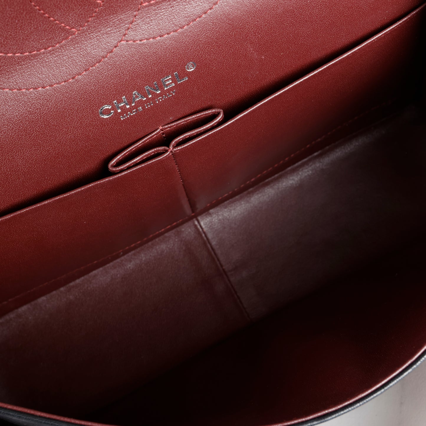 Jumbo Double Flap Black Lambskin Silver Hardware