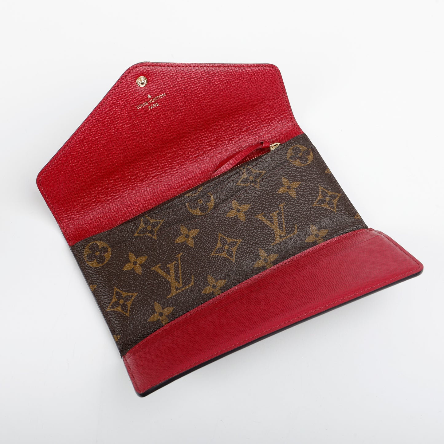 Josephine Wallet, Monogram Red