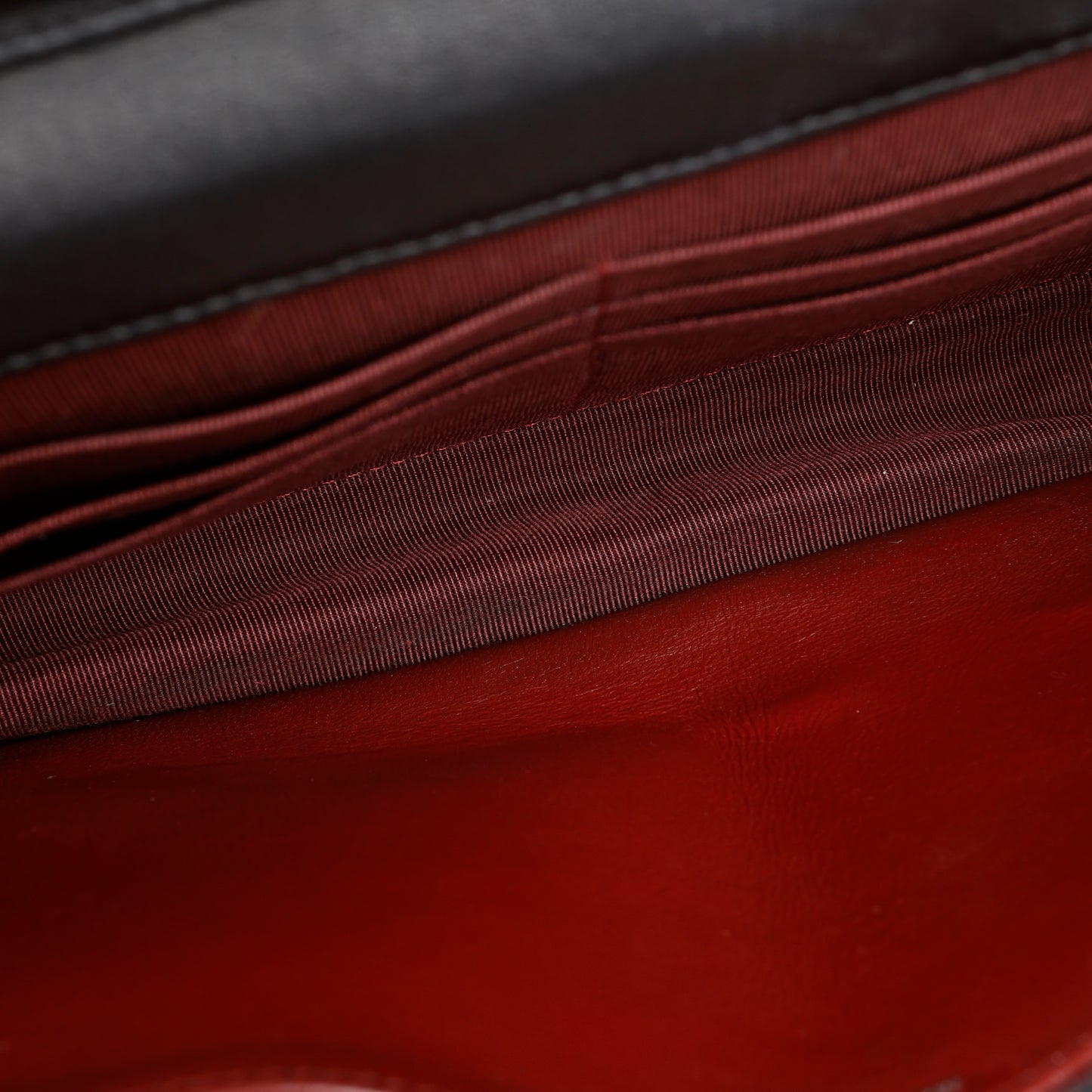 Wallet On Chain, Matte Lambskin Black 12365