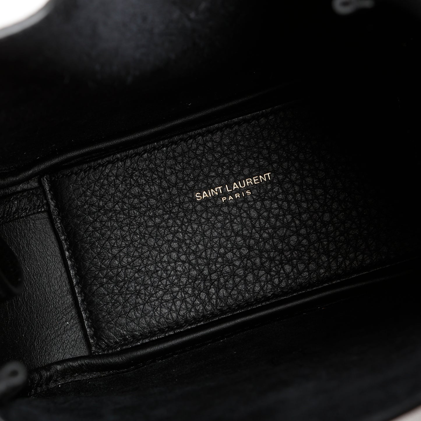 Baby Le 5 A 7, Black Grained Leather