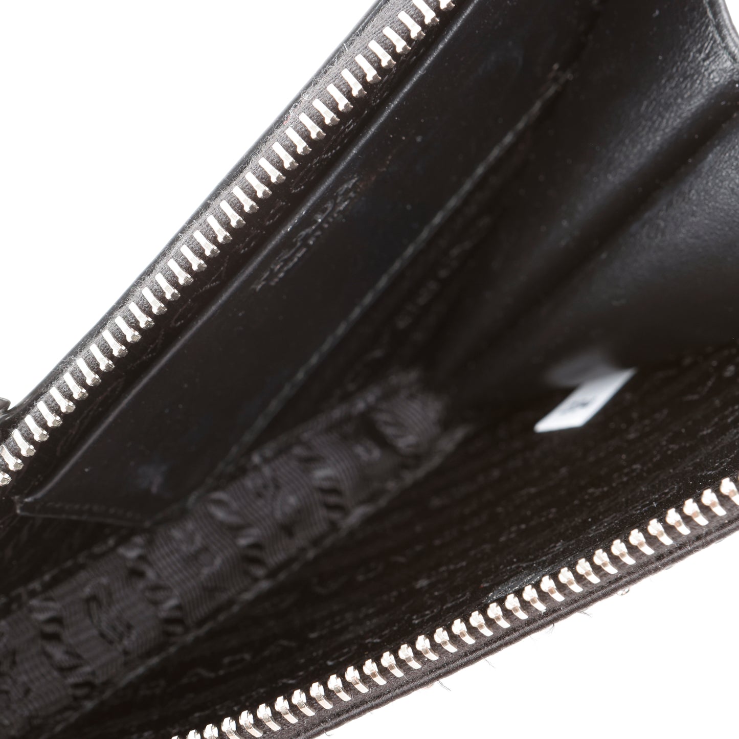 Embellished Satin And Leather Mini Pouch Black