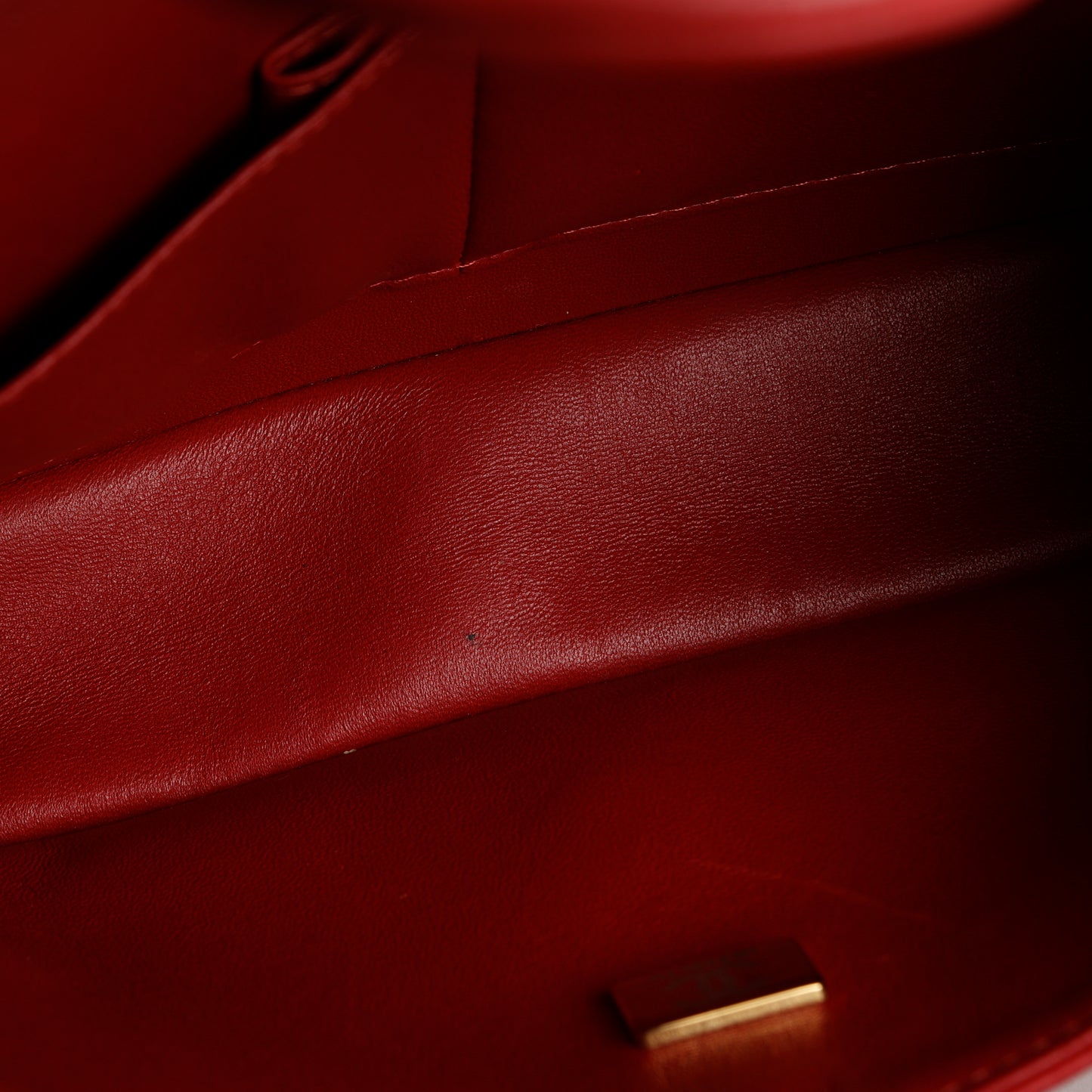 Lambskin Small Double Flap Red