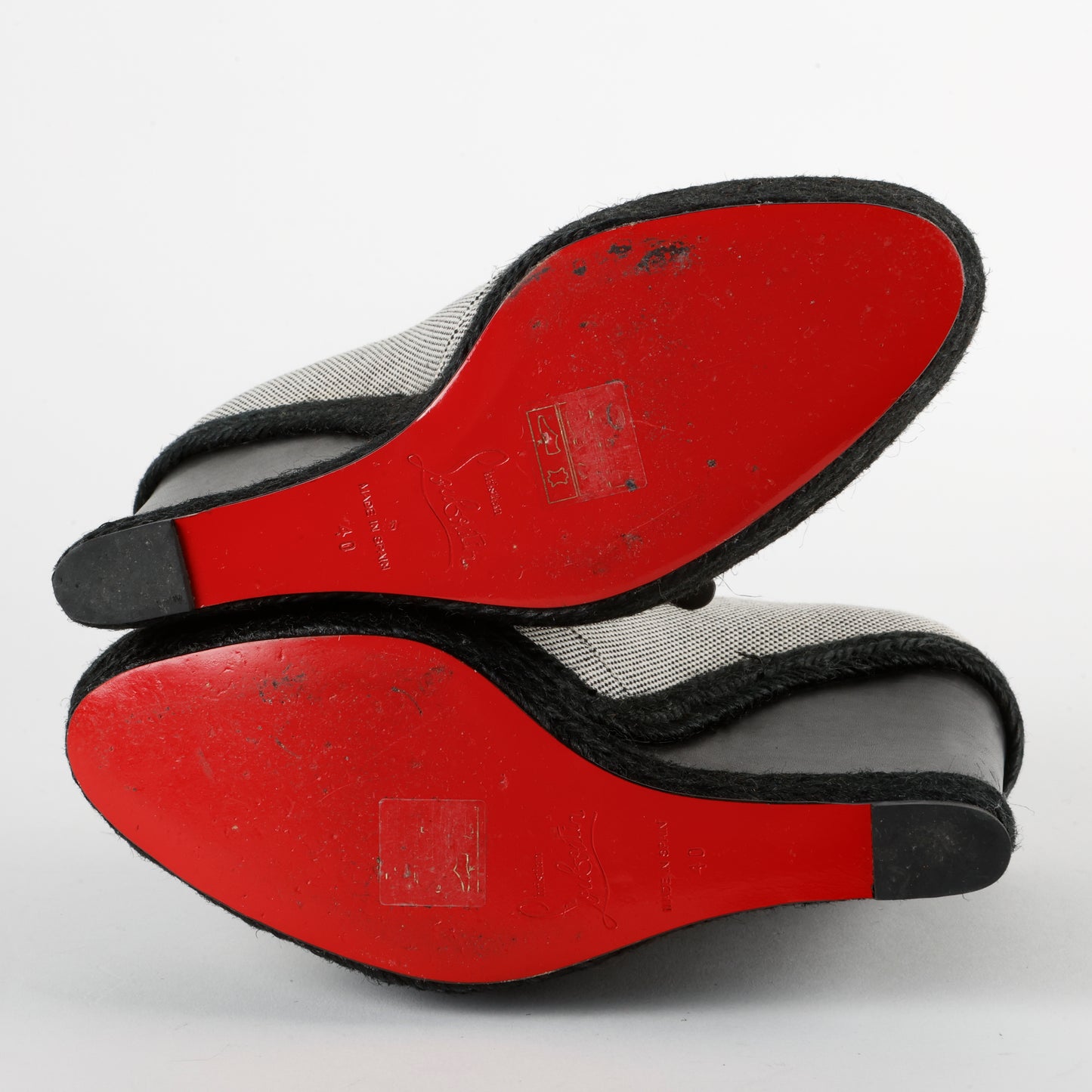 Espadrilles Wedges, Black (40)