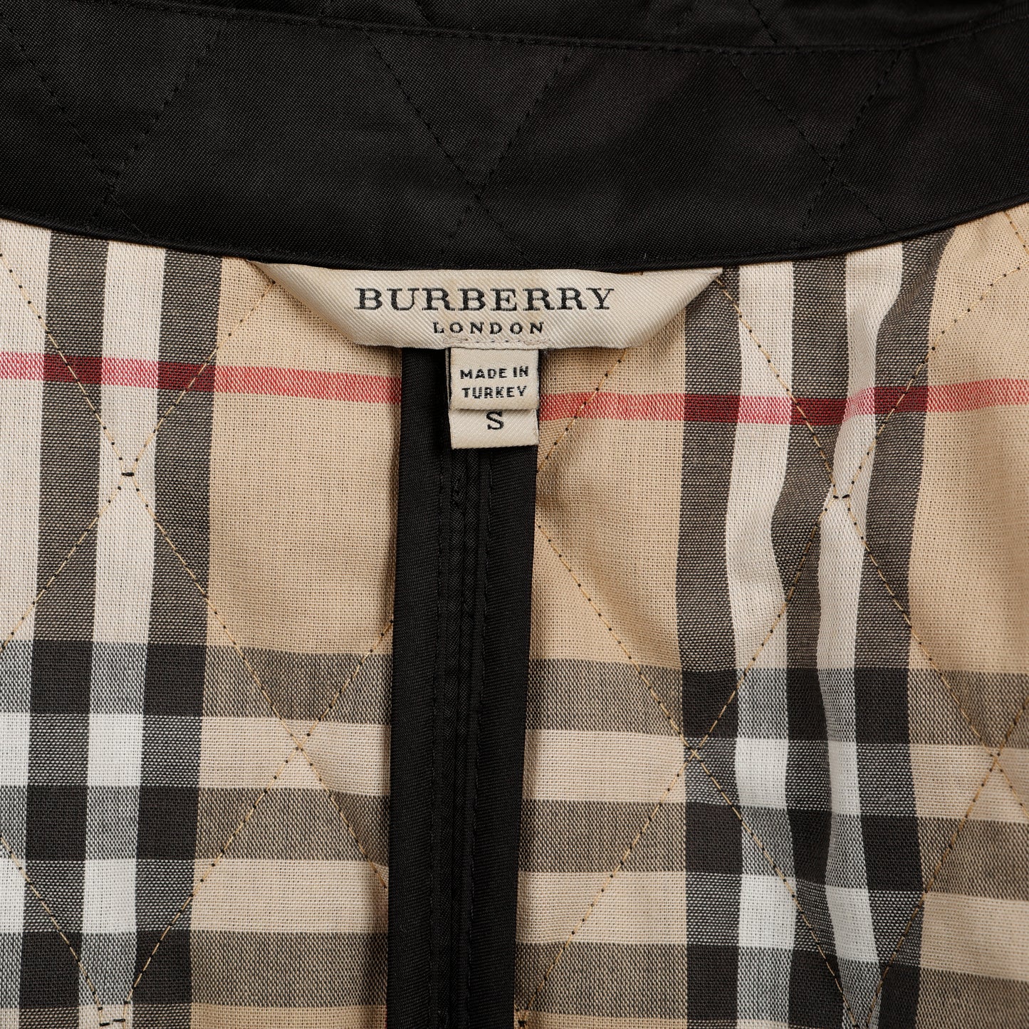 Quilted Barn Jacket, Black Size:S