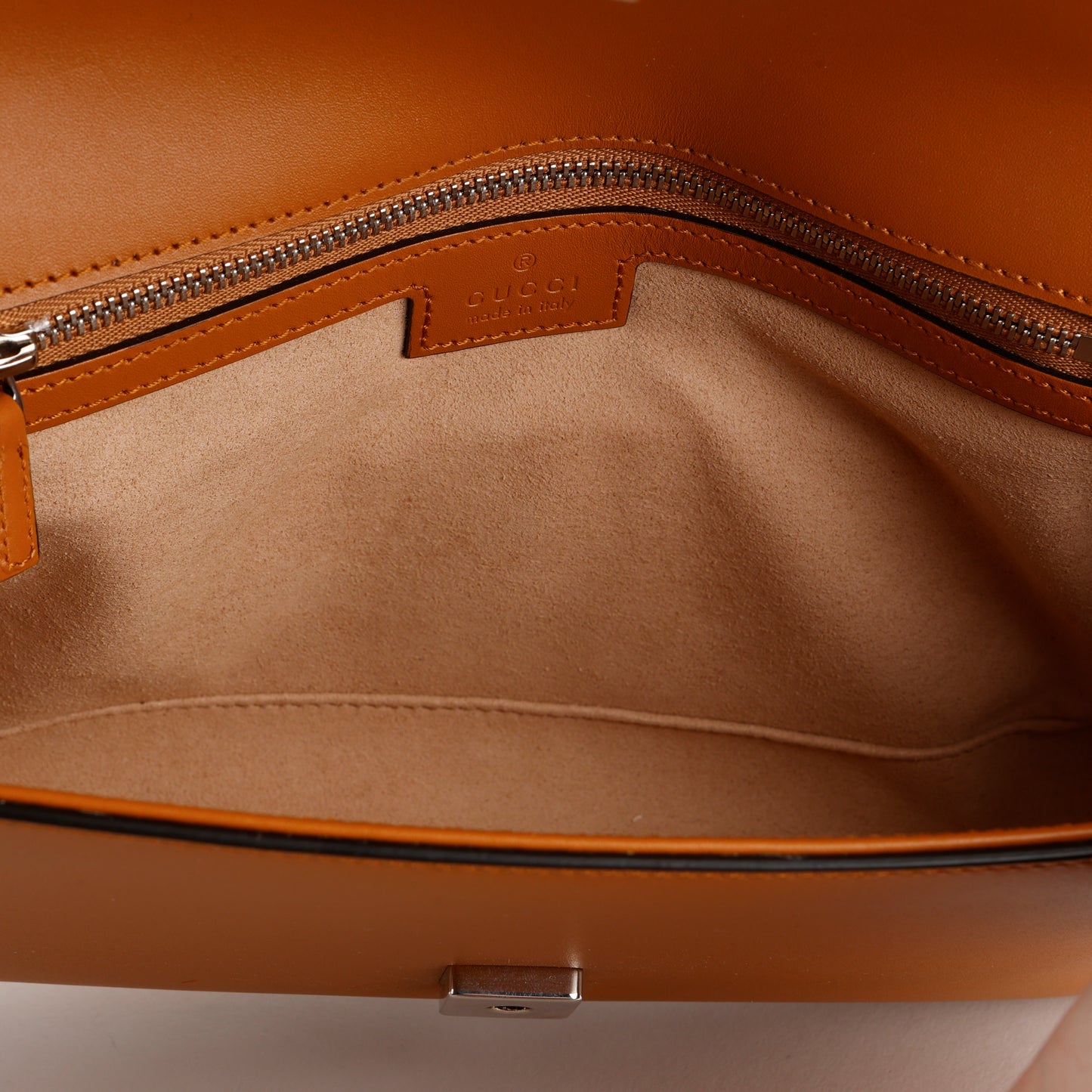 Medium GG Senna Top Handle, Cognac Brown