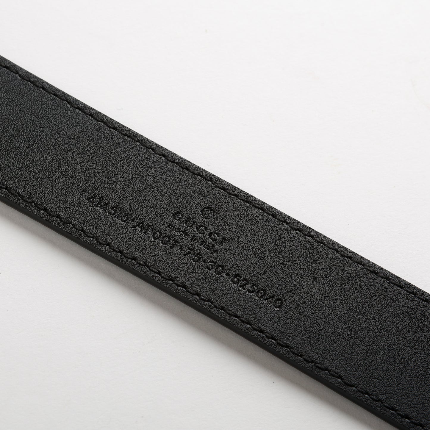 Thin GG Belt, Black GHW