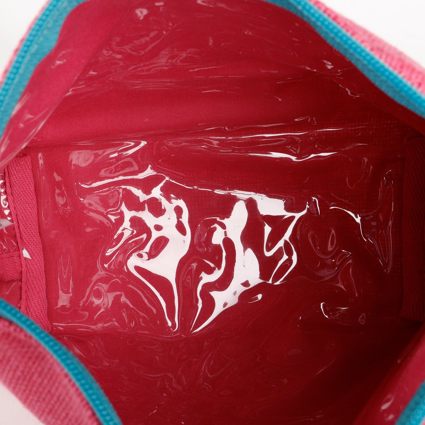 Linned Zip Pouch, Pink