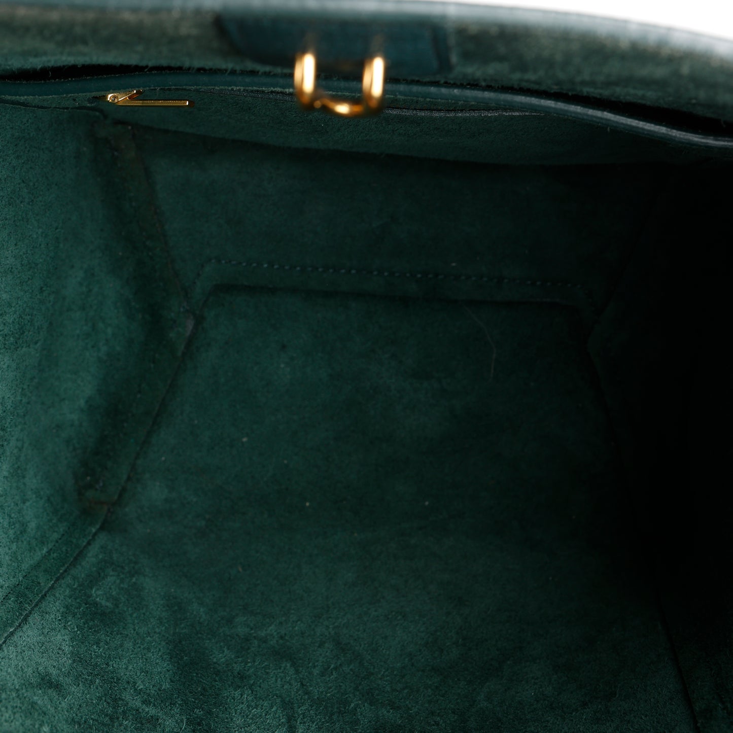 Small Sangle Bag, Green Grained Calfskin