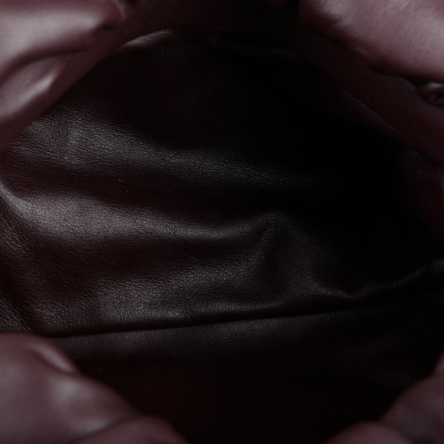 The Pouch Chain, Grape Calfskin