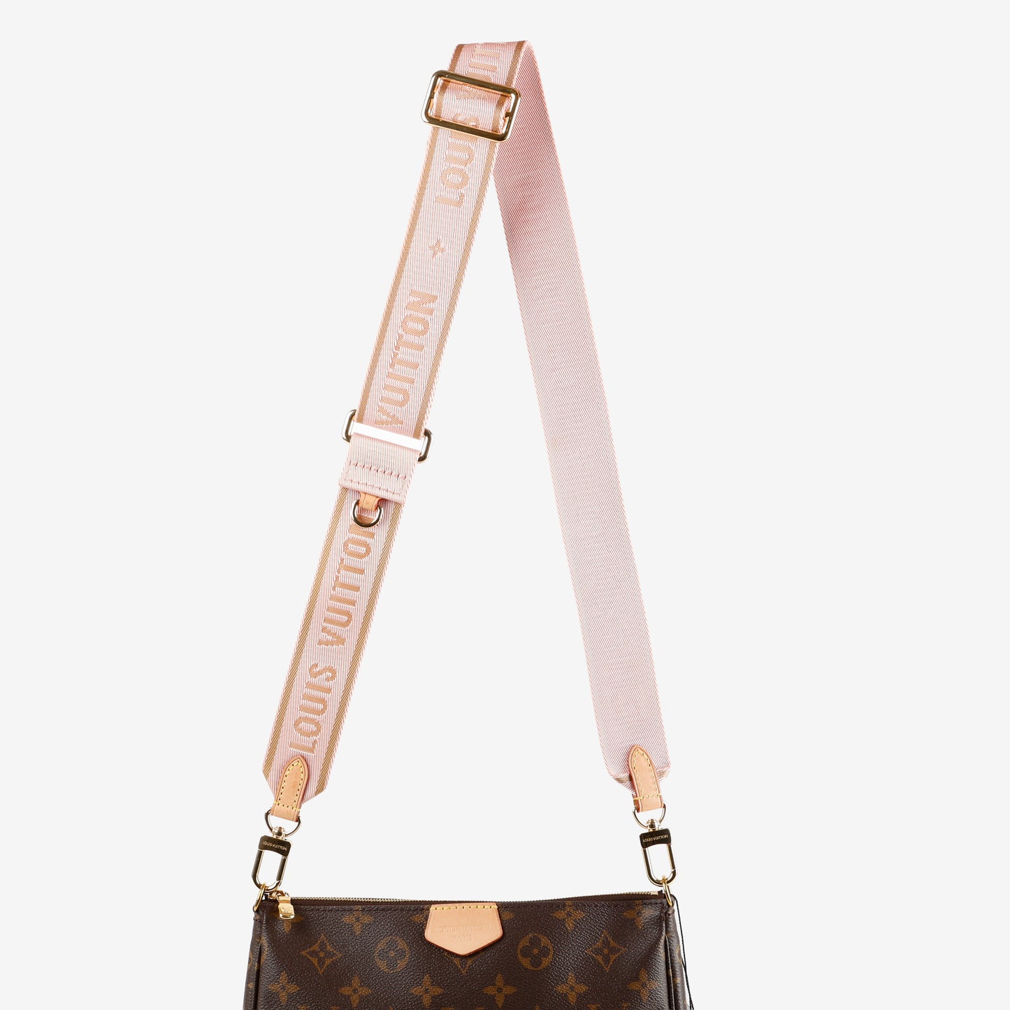 Adjustable Strap, Pink/Beige