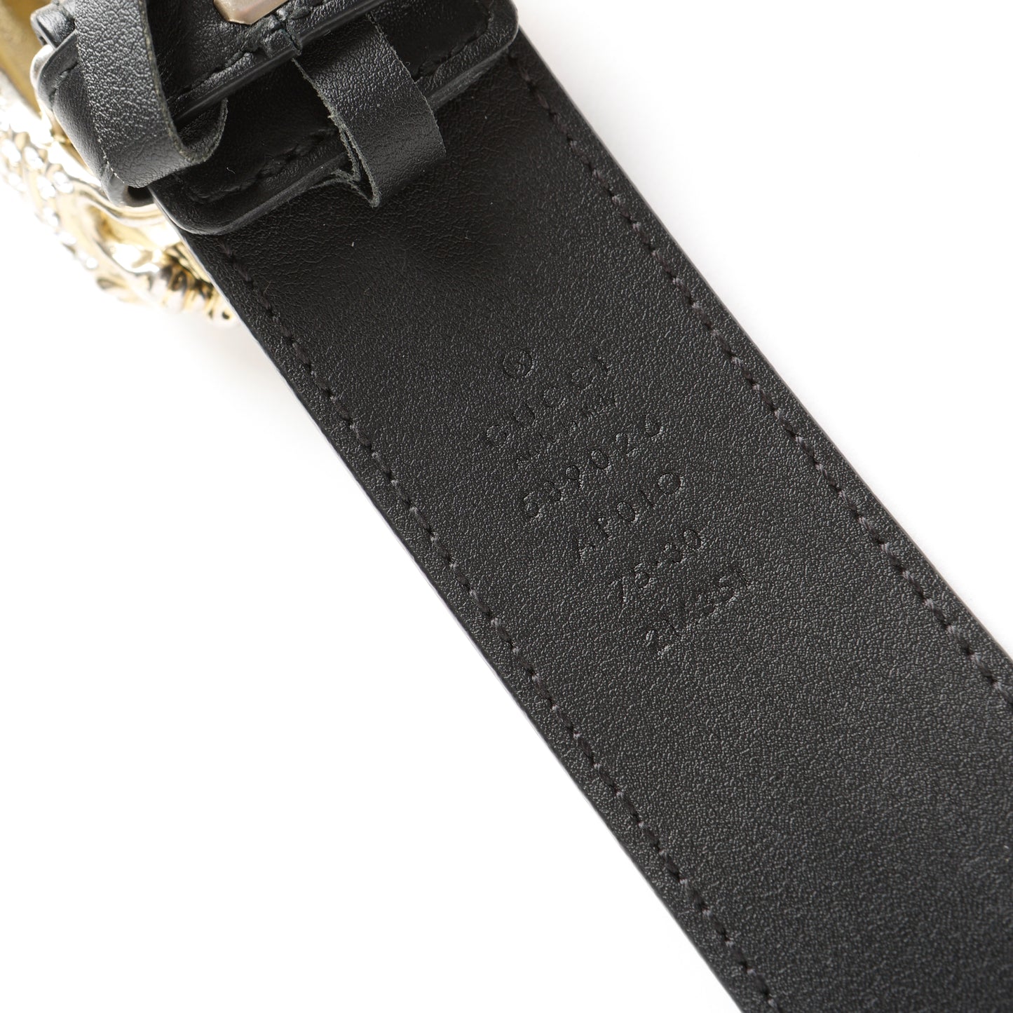 Tiger Head G Buckle Belt Size: 75